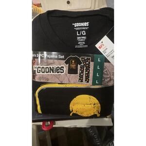 Goonies Mens Pajama Set Fleece Bottoms Large NWT New Rare VhTF